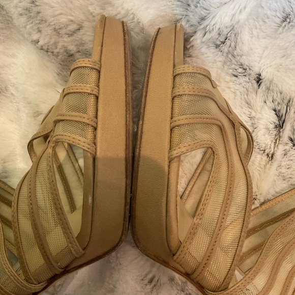 Jimmy Choo Caged Tonal Stitch Strappy Mesh High Heel Sandals sz 39 - Picture 6 of 16